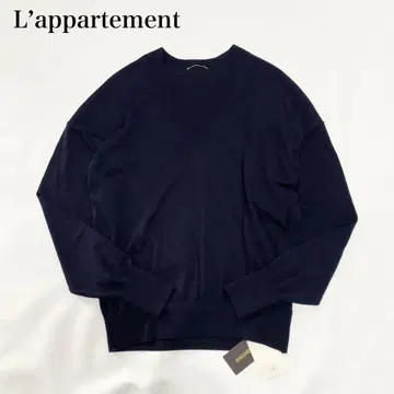 25SS 새상품 라빠르망 WISH 하이 게이지 V넥 풀오버 울