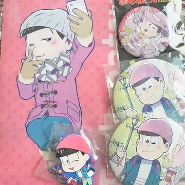 오소마츠 6쌍둥이 토도마츠 굿즈 5세트 캔뱃지 클리어 파일 러버 스트랩