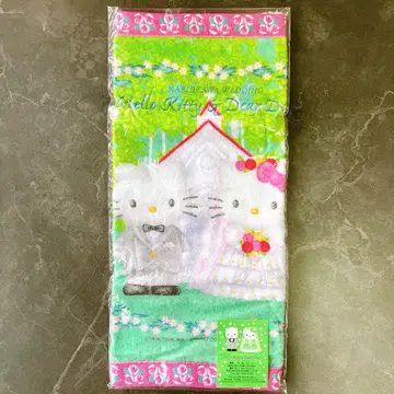 지역 한정 키티 가루이자와 웨딩 헬로키티&다니엘 핸드 타월 초레어