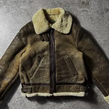 [초레어] 명작 90s 리얼 무스탕 B-3 가죽 자켓