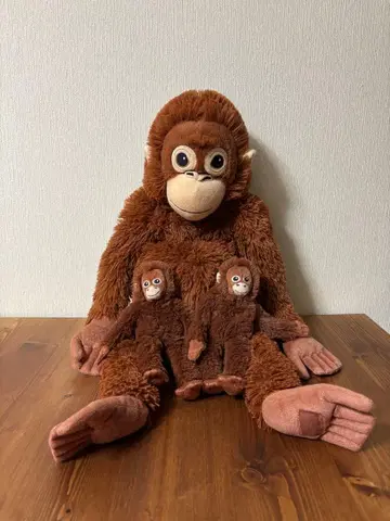 IKEA 원숭이 봉제 인형 3개 세트 이케아