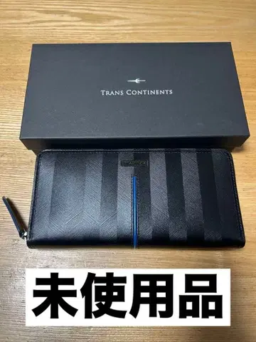 [ 미사용 ] TRANS CONTINENTS 장지갑 TCK-044 블랙