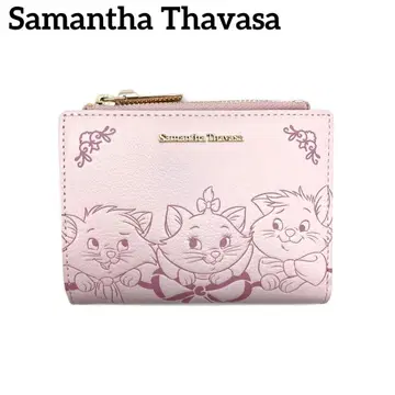 [ 새상품급 ] Samantha Thavasa 올랜도 캣 마리 지갑 핑크