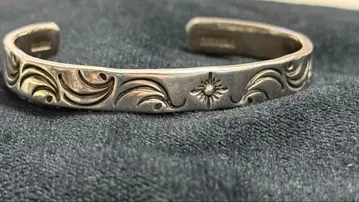 Arizonafreedam 실버 인그레이브 오픈 뱅글