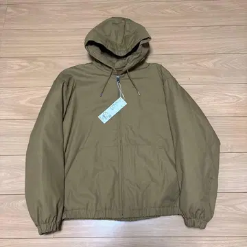 유니클로 U 후디드 집업 블루종 브라운 사이즈 L