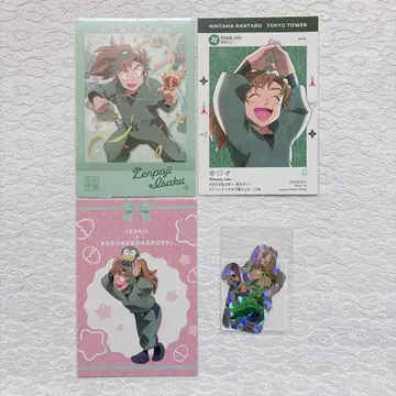 닌타마 란타로 엽서 스티커 이사쿠