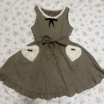 Secret Honey 시크릿허니 원피스 브라운 하트