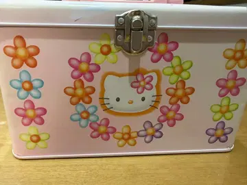 헬로키티 꽃무늬 박스 헤이세이 레트로