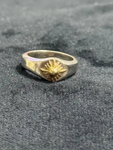 Arizona freedom 실버 골드 태양 모티브 반지 8호 9호