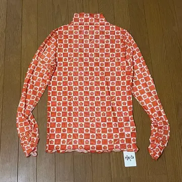 새상품 파브릭스 마리 메리퀀트 데이지 체커 시어 탑 긴팔