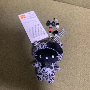 아베일 키티 레오파드 무늬 레오파드 키티 블랙 산리오 키링