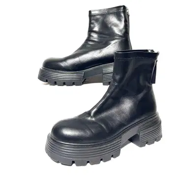 [ ORientaL TRaffic ] 통굽 숏부츠 백지퍼 25cm