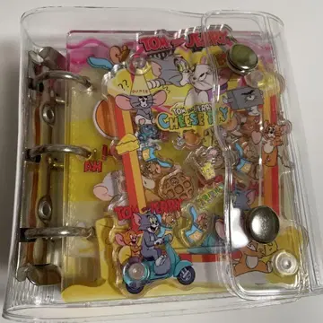 톰 제리 A8 바인더 바스락 노트 씰북 클리어 포켓 25매