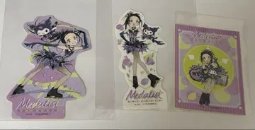 메달리스트 산리오 오카자키 히카루 스티커 쿠로미 씰