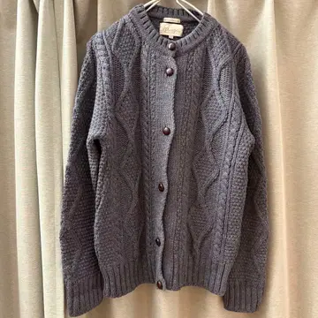새상품급 페레그린 영국제 울 니트 가디건 싸개 단추