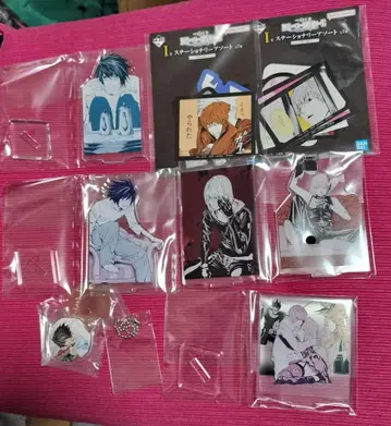 데스노트 제일복권 아크릴 스탠드 L 멜로 스티커 참 8점 세트