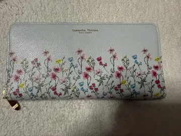미사용 새상품 플라워 가든 장지갑 (라이트 블루)