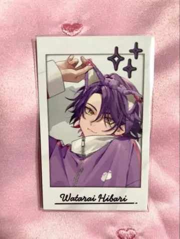 와타라이 히바리 파자마 파티 파자마 파티 폴라로이드풍 카드 카드