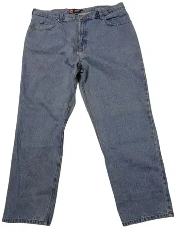 CHAPS 여성용 데님 청바지 연청 W40 L30 빅 사이즈