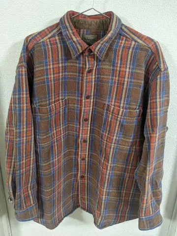 세인트 존스 베이 헤비 플란넬 셔츠 오렌지 사이즈 XL