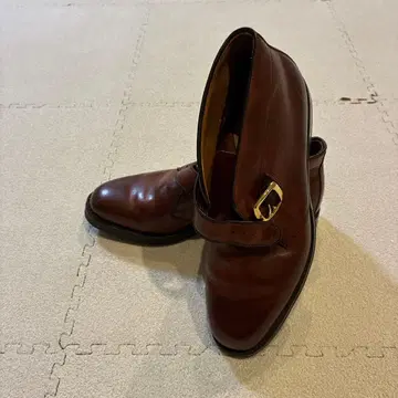 Allen Edmonds 브라운 가죽 버클 부츠 처카 부츠