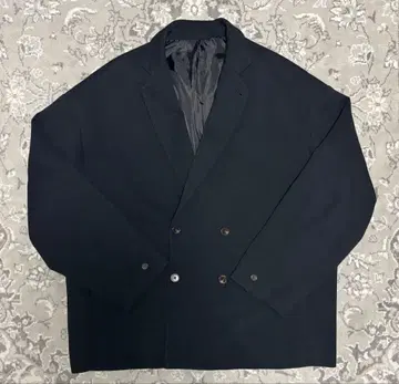 SUSVELE 오버 사이즈 더블 자켓 블랙 테일러드 0073