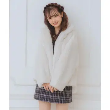 ROJITA 퍼 집업 블루종