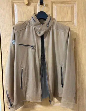 DUCATI 가죽 자켓 이탈리아제 베이지 계열