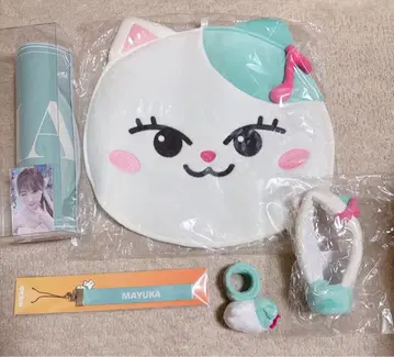 NiziU MAYUKA 부채 케이스 펜 커버 패치 밴딩 슬로건