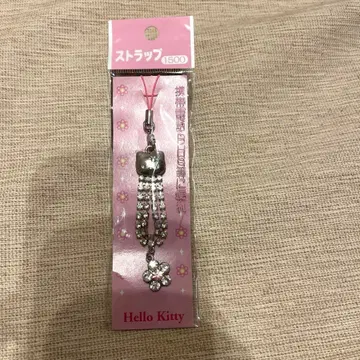 레어 반짝반짝 빛나는 Kitty 주얼리 스트랩 실버 키티