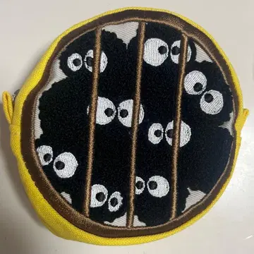 지브리 미술관 한정판 까망이 잠수창 자수 미니 파우치 이웃집 토토로