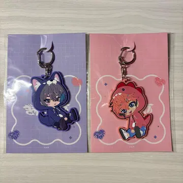 [갸우르후] 러버 키링 (코야나기 로우/아카기 웬)