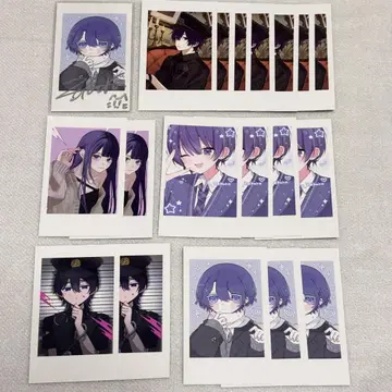 제크로 가수 야쿠마모 폴라로이드풍 트레이딩 카드 사인 굿즈