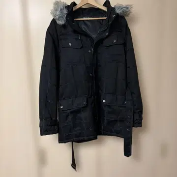 Sorridere 소리데레 모즈 코트 남성용 3L 후드 퍼 부착 블랙