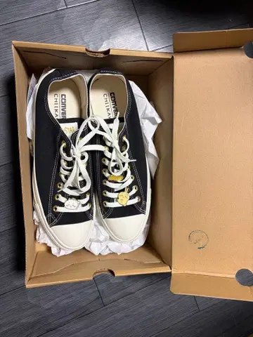 CONVERSE x 치이카와 (먼작귀) 올스타 로우컷 블랙 스니커즈