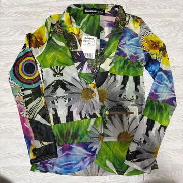 Desigual 꽃무늬 긴팔 셔츠 38