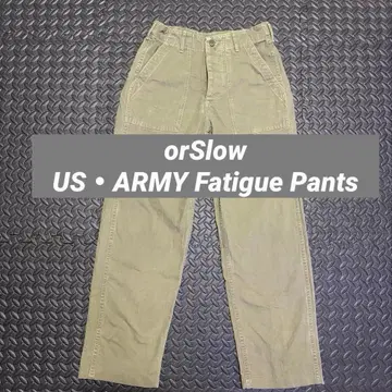 카키색 오어슬로우 US ARMY M 베이커 팬츠 일본제