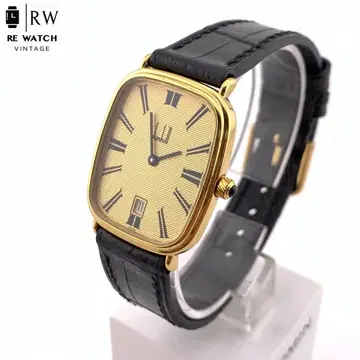 7-3347 던힐 JQ 골드 직사각형 쿼츠 손목시계