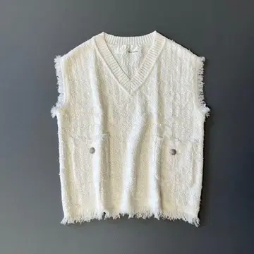 23SS 완판 Whim Gazette 윔 가젯 트위드 니트 베스트