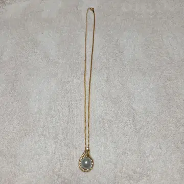 골드 도금 펄 목걸이