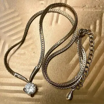 골드 체인 목걸이 금 도금 지르콘