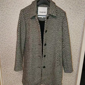 Desigual 헤링본 무늬 체스터 코트 42