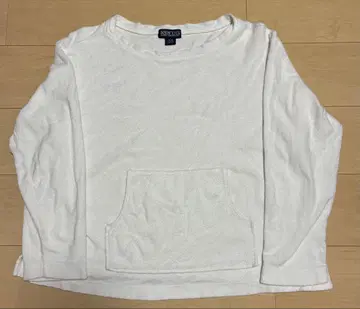 Land's End 타월 원단 맨투맨 캥거루 포켓