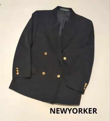NEWYORKER 네이비 더블 브레스트 자켓 골드 버튼 네이비 자켓