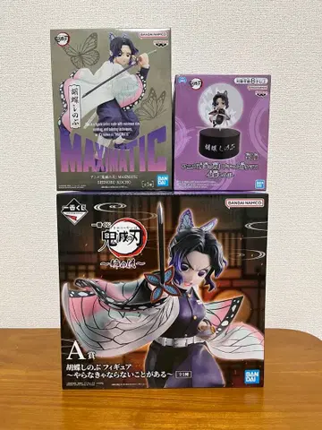 귀멸의 칼날 제일복권 A상 등 코쵸우 시노부 만조쿠 피규어 세트