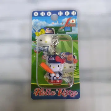 헬로키티 JAPAN 야구선수 지퍼 마스코트 2007 일본 한정판