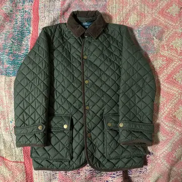 폴로 바이 랄프 로렌 퀼팅 자켓 코듀로이 카키