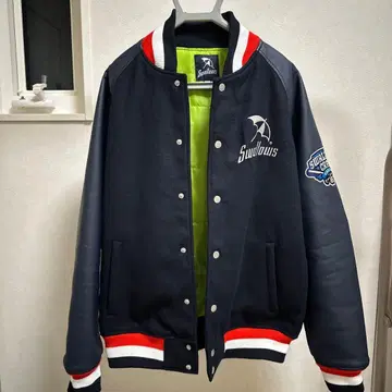 [새상품급] 야쿠르트 스왈로스 바시티 자켓 L사이즈 스왈로스CREW