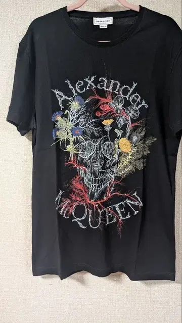Alexander McQueen 스컬 자수 T셔츠