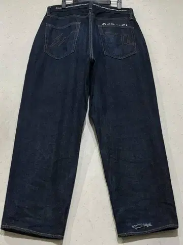 시퀄 프래그먼트 후지와라 히로시 셀비지 데님 팬츠 다크 네이비 일본제